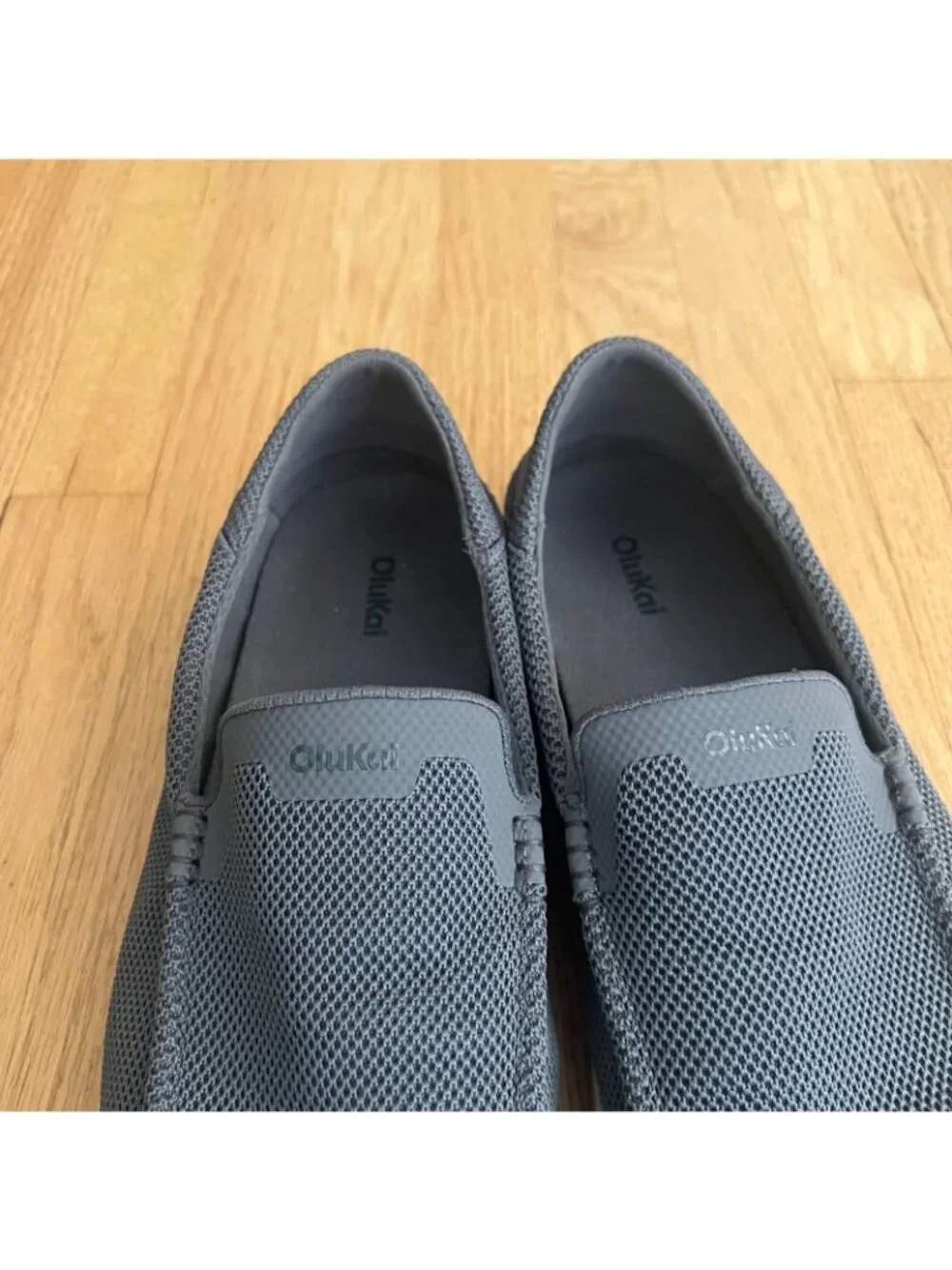 Olukai Kakaha Gray Mesh Slip On Sneakers Men's Size 13